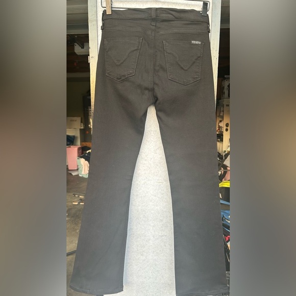 Hudson Women's Signature Bootcut Denim Jeans Dark Wash Black Size 28 - Picture 3 of 10